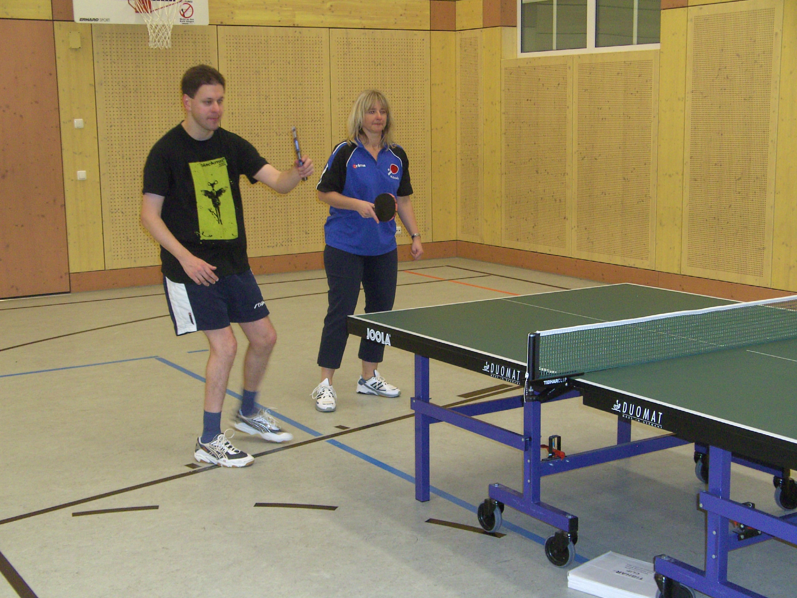 unsere Mixed-Gegner Michaela und Andreas vom TSV Ismaning
