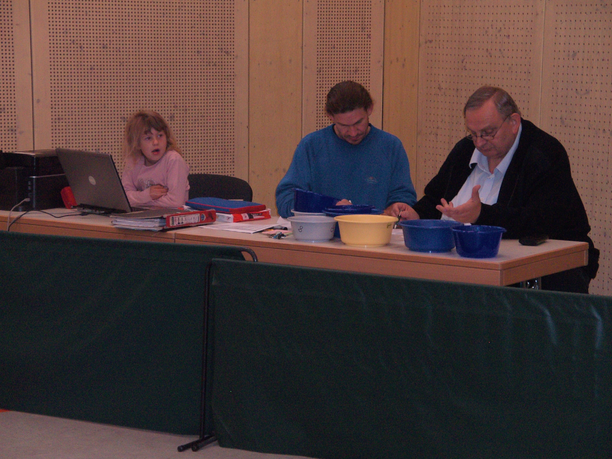 unsere Turnierleitung (Jana, Achim und Paul)